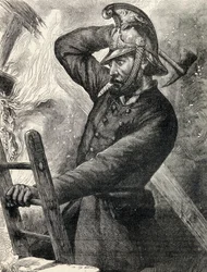 Pompier, illustration de 